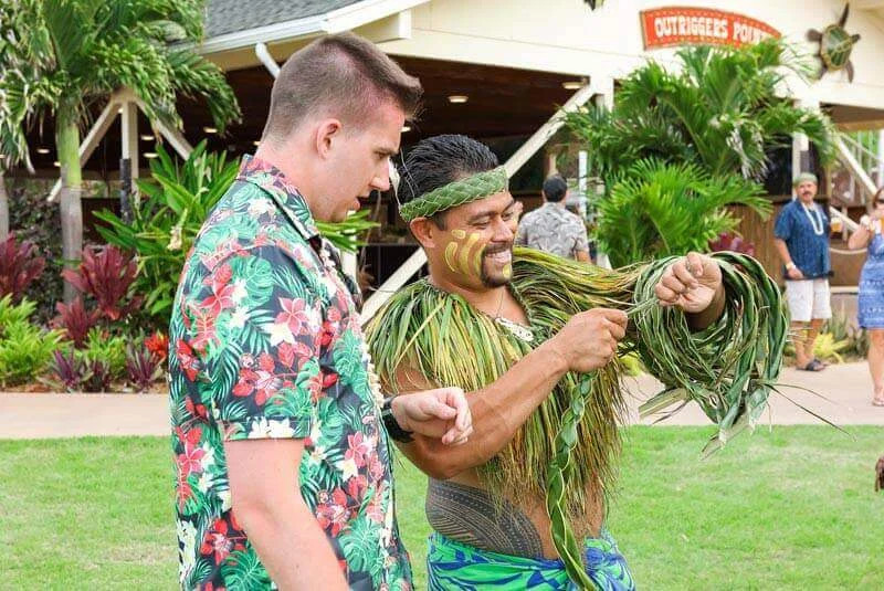 A luau cultural activity